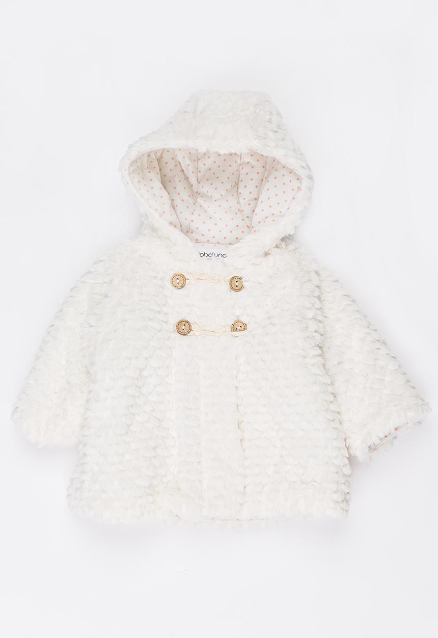 MINOTI - Textured Fur Jacket Off White