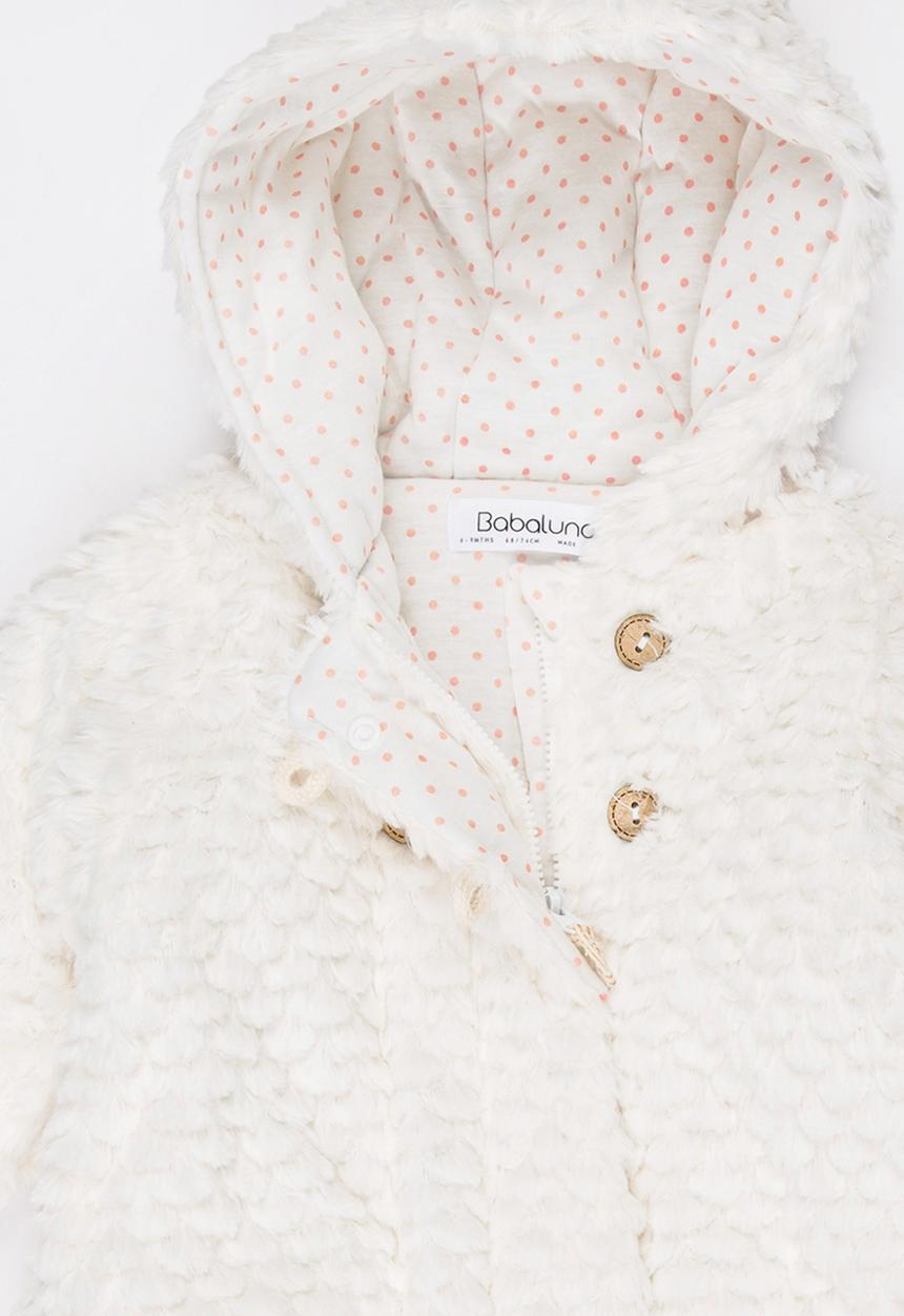 MINOTI - Textured Fur Jacket Off White