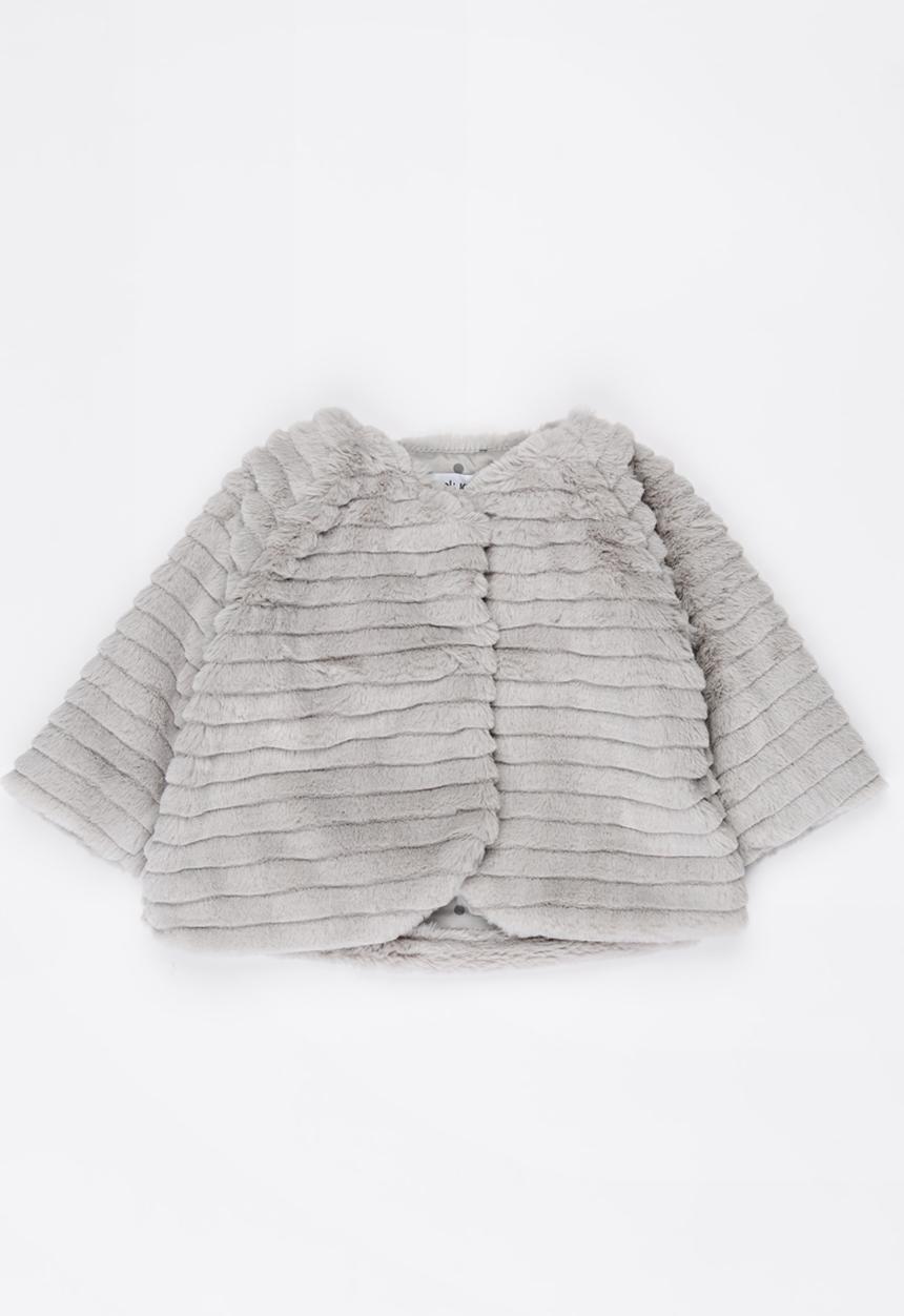 MINOTI - Faux Fur Jacket Grey