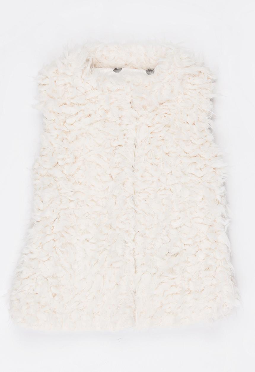 MINOTI - Fluffy gilet - off white