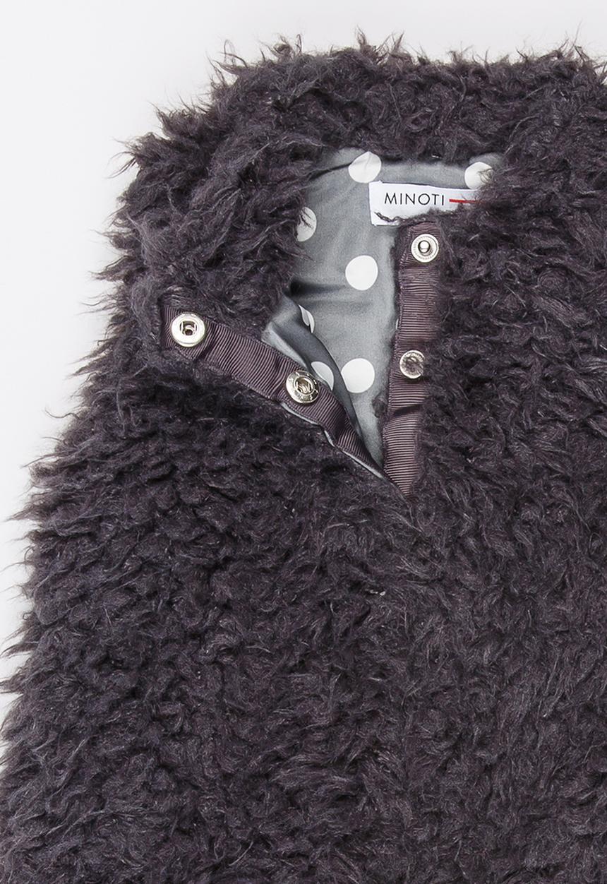 MINOTI - Fluffy gilet - dark grey