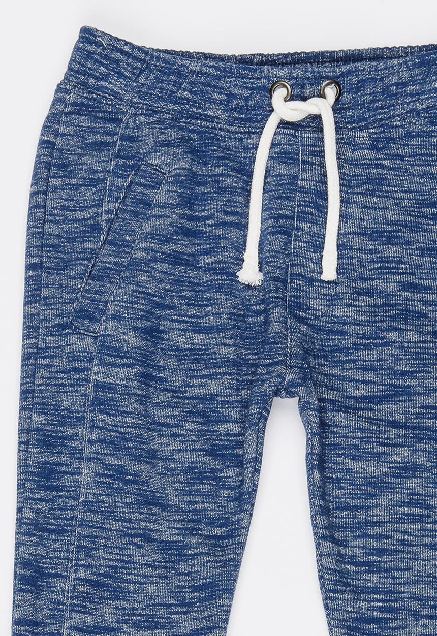 MINOTI - Speckled Fleece Skinny Jogger Navy