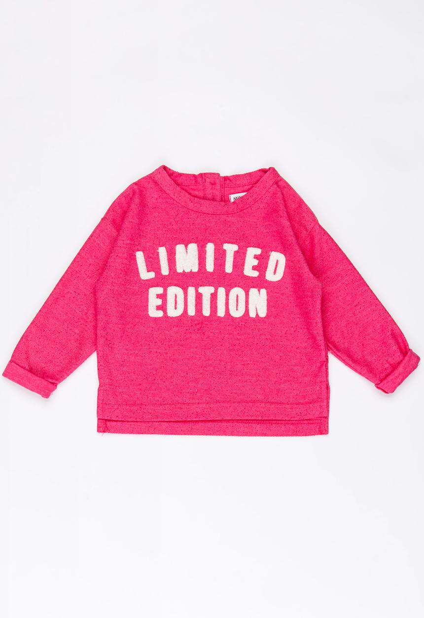 MINOTI - Slouch Printed Flecks Jumper Pale Pink