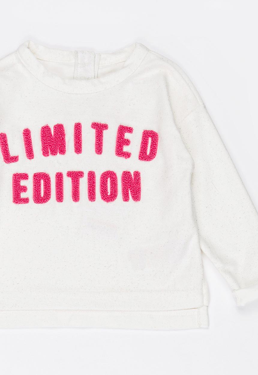 MINOTI - Slouch Printed Flecks Jumper Cream