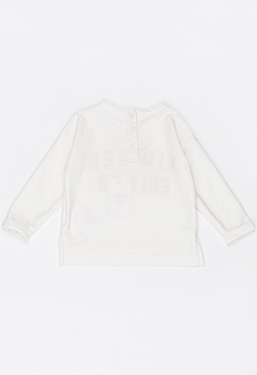 MINOTI - Slouch Printed Flecks Jumper Cream