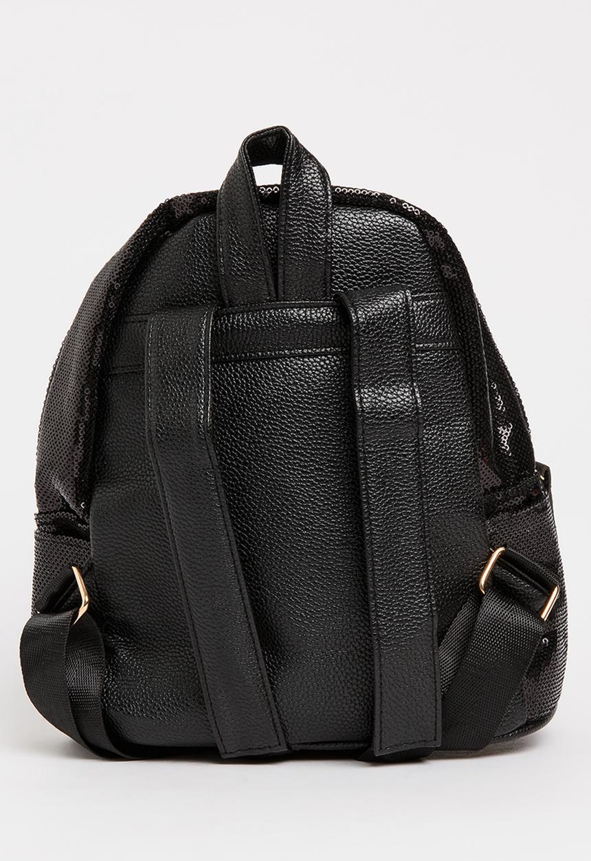 Pop Candy - Girls Sequin Backpack Black