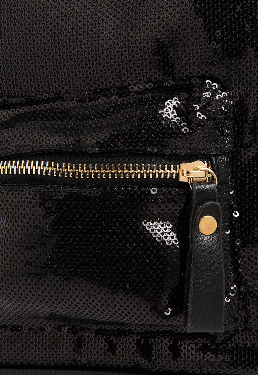 Pop Candy - Girls Sequin Backpack Black