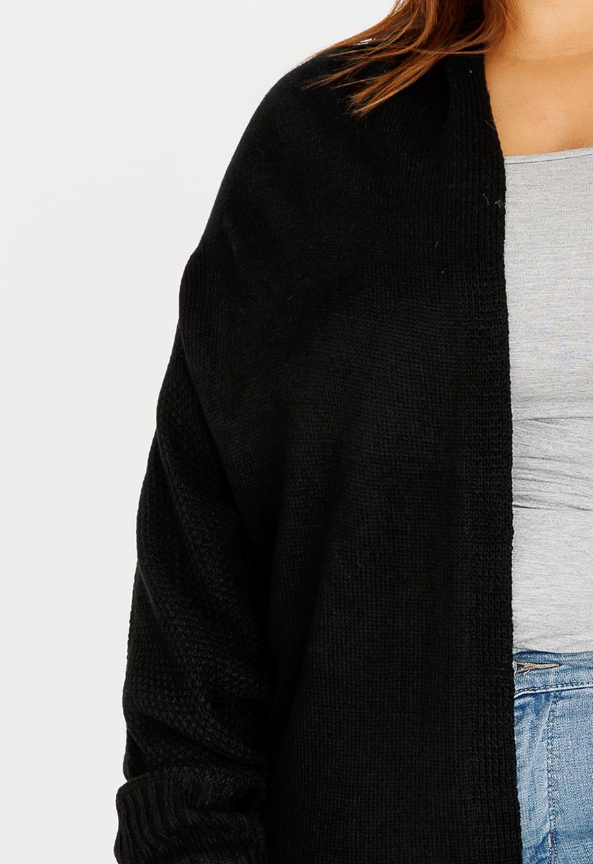 Lu-May - Cocoon Cardi Black