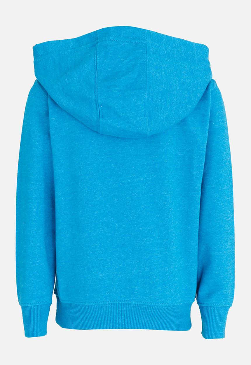 MINOTI - Printed Fleece Hoodie Turquoise