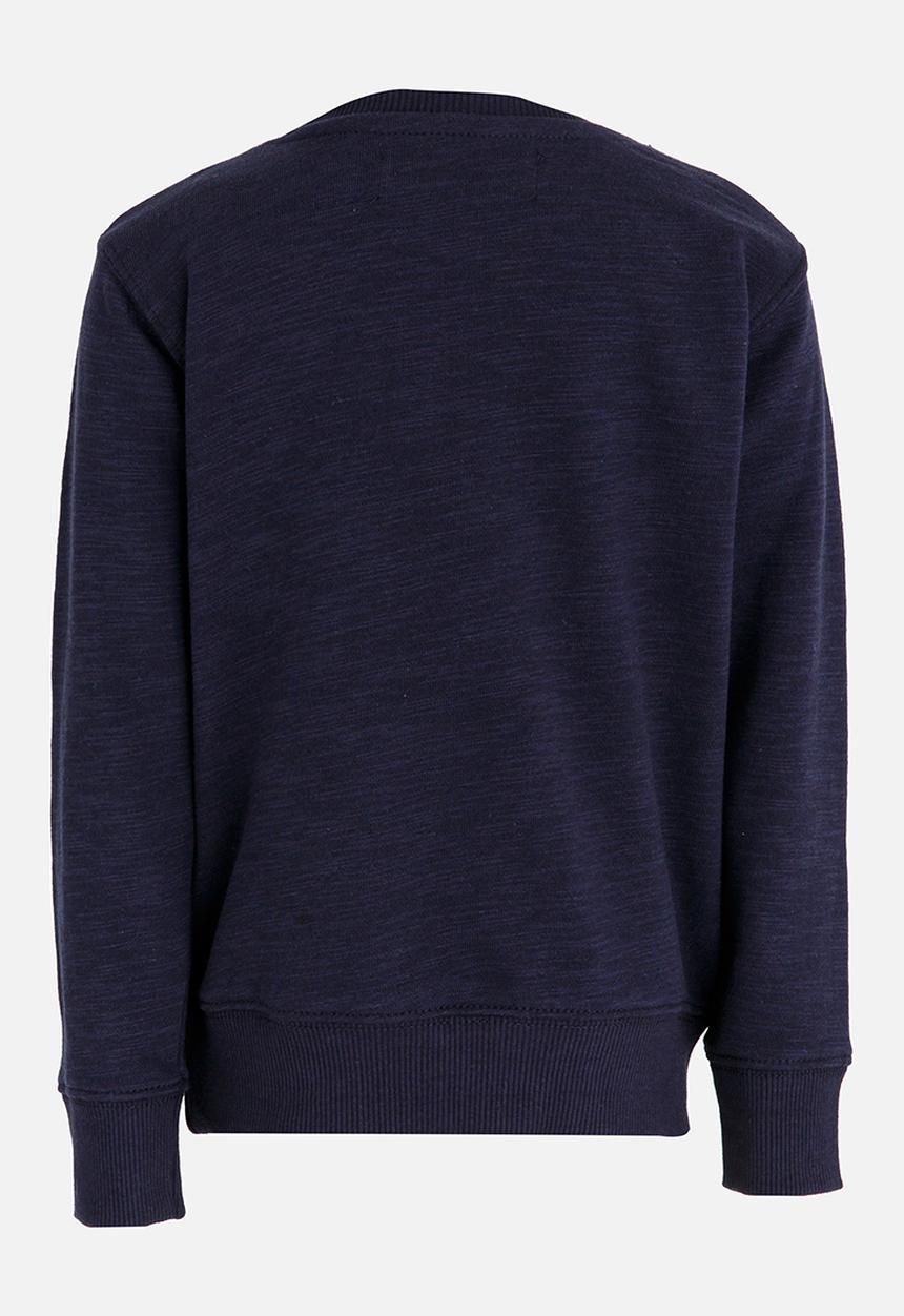 MINOTI - Printed Fleece Sweater Navy