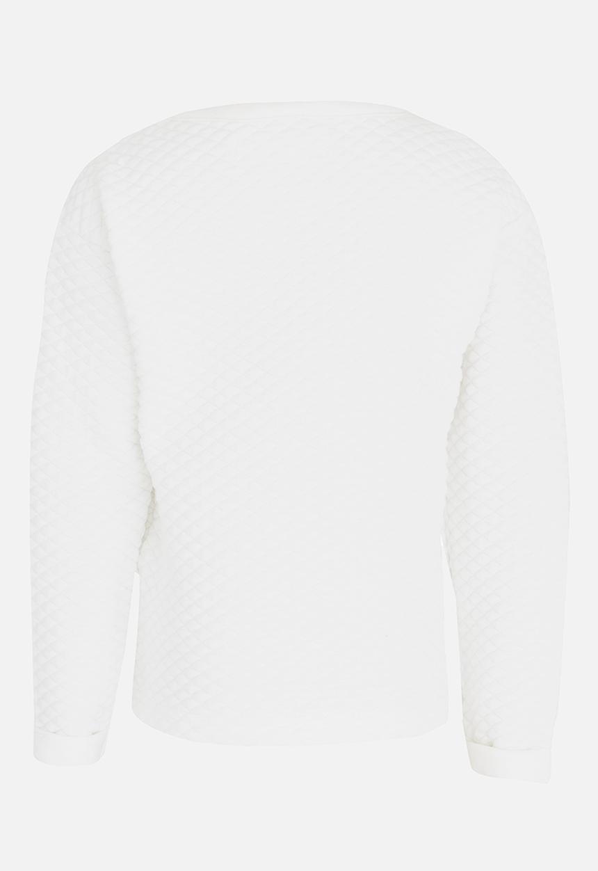 MINOTI - Printed fleece slouch jumper - white & pink 