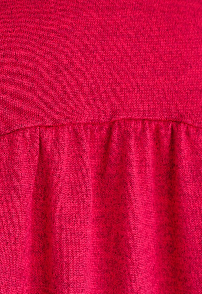 Rebel Republic - Cut & Sew Open Cardigan Dark Pink
