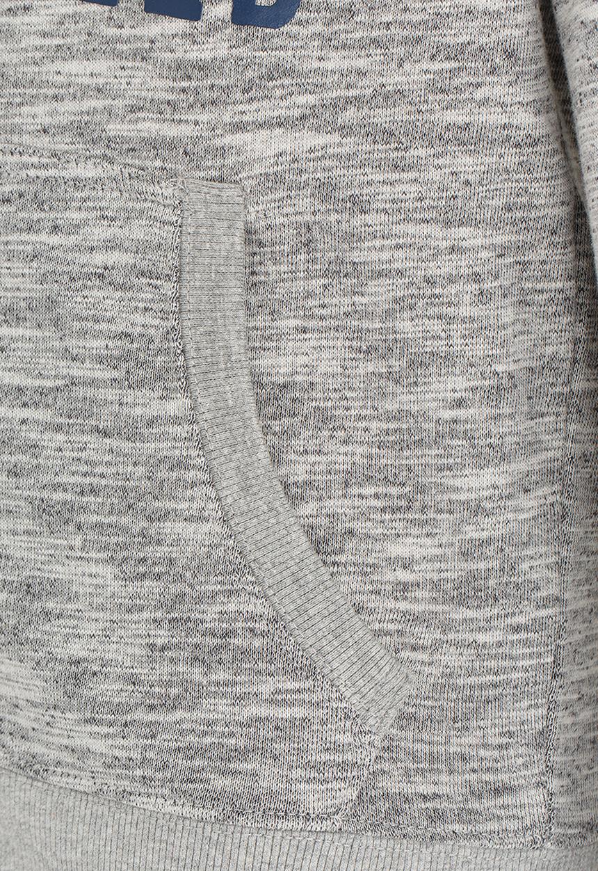 MINOTI - Printed Marl Hoodie Blue