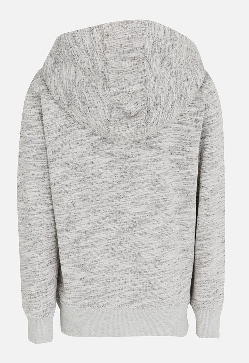 MINOTI - Printed Marl Hoodie Blue