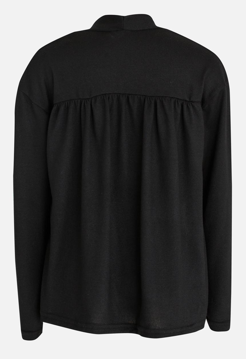 Rebel Republic - Cut & Sew Open Cardigan Black