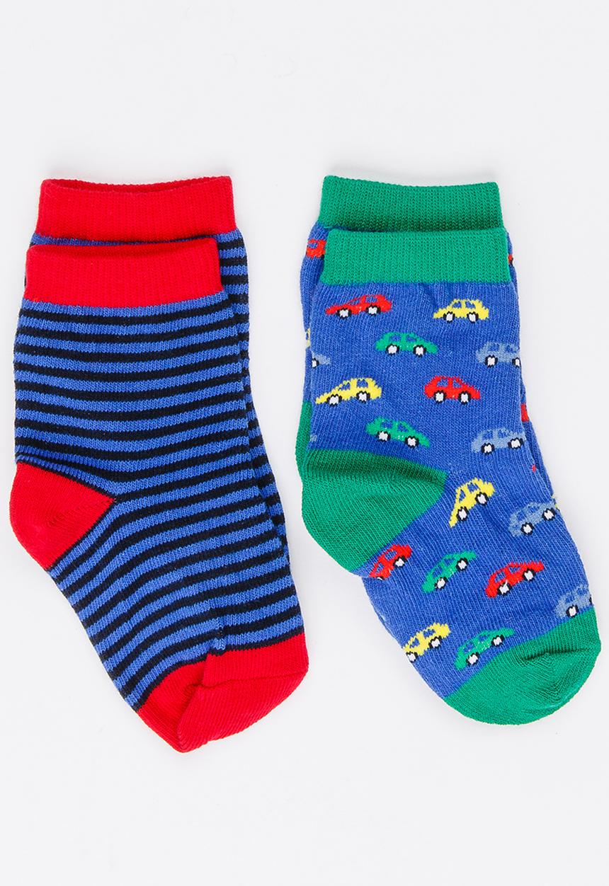 MINOTI - 2 Pack Multi-colour Ankle Socks Multi-colour