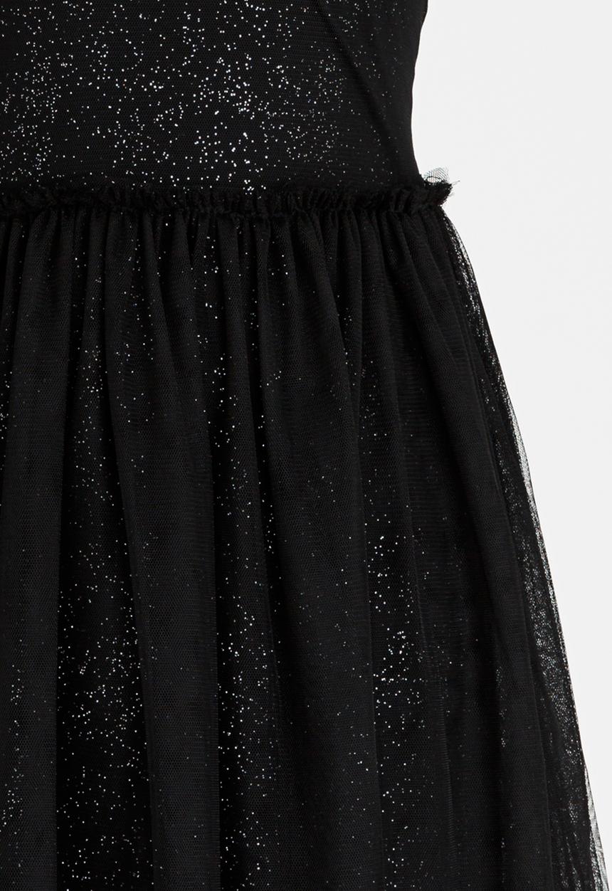 MINOTI - Glitter Print Tutu Dress Black