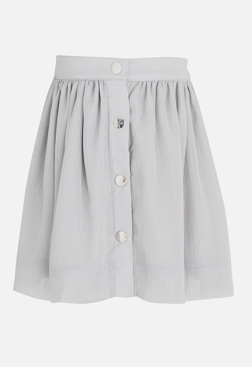 MINOTI - Full Textured Skirt Mid Grey