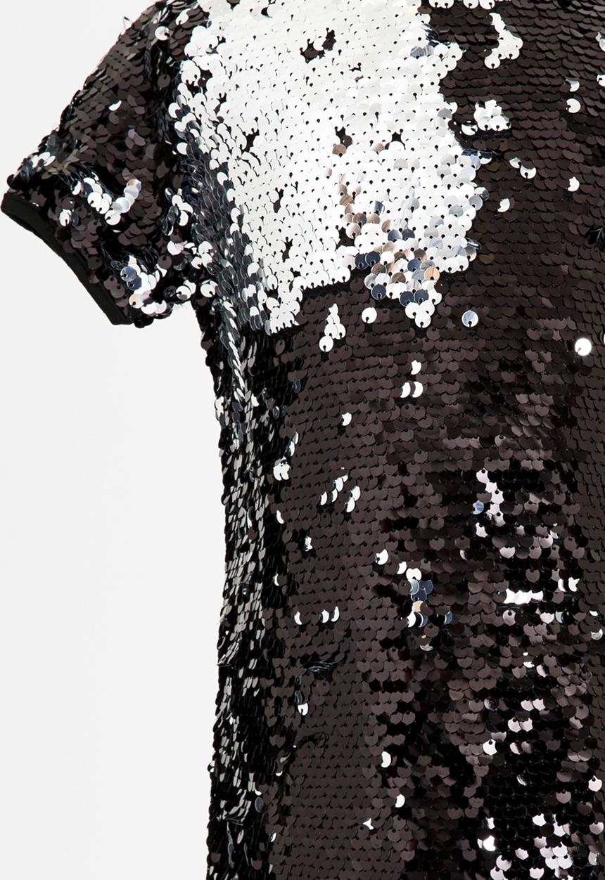 MINOTI - Reversible Sequin Dress Black