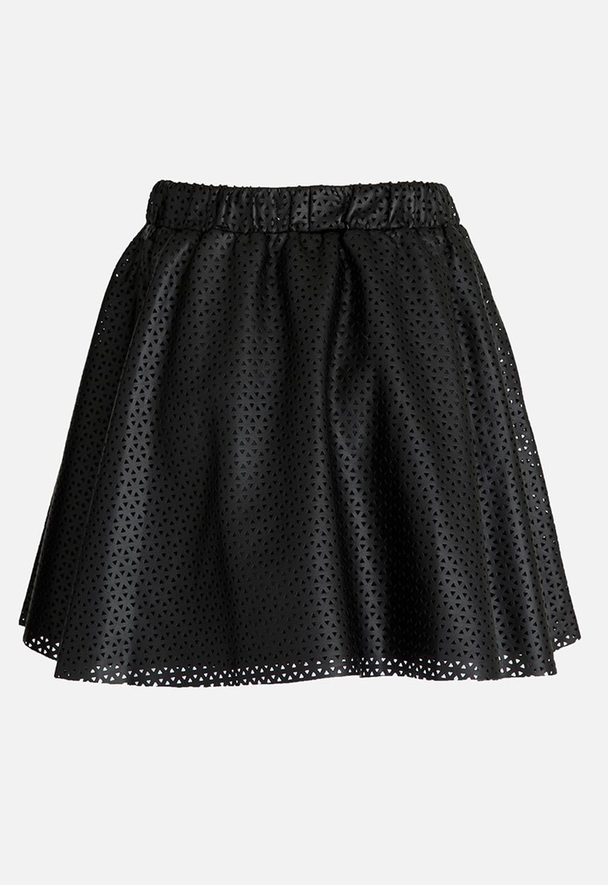 MINOTI - Laser Cut Neoprene Skater Skirt Charcoal