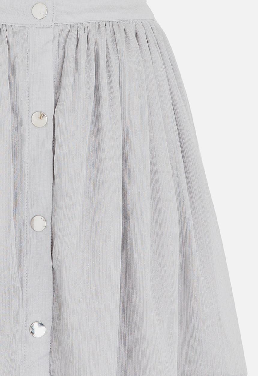 MINOTI - Full Textured Skirt Mid Grey