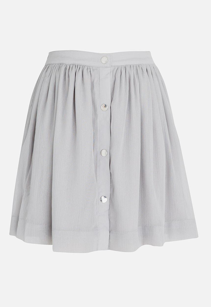 MINOTI - Full Textured Skirt Mid Grey
