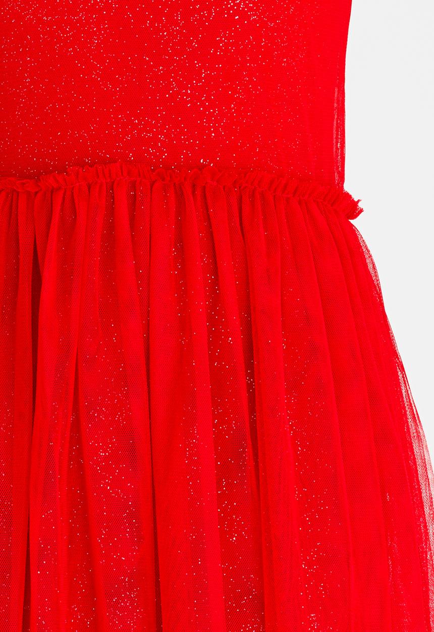 MINOTI - Glitter Print Tutu Dress Maroon