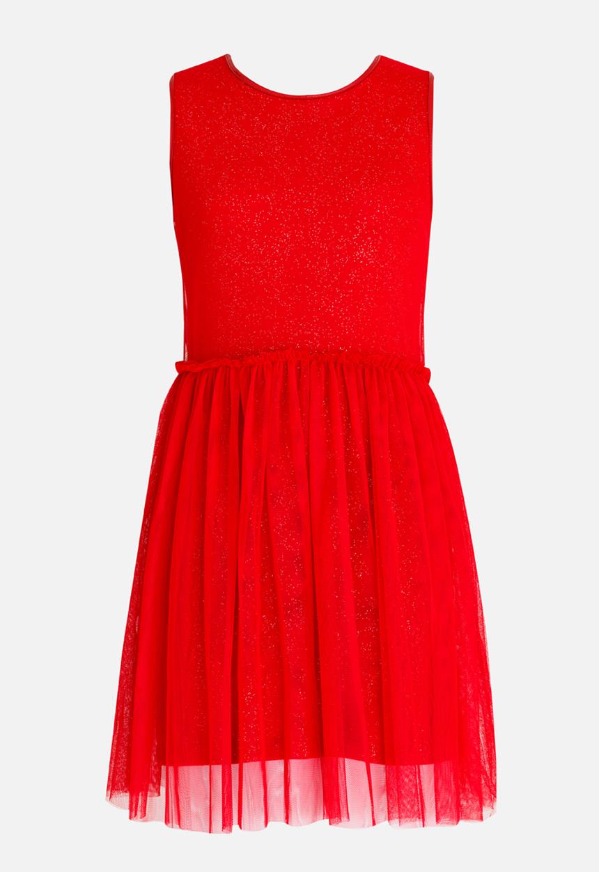 MINOTI - Glitter Print Tutu Dress Maroon