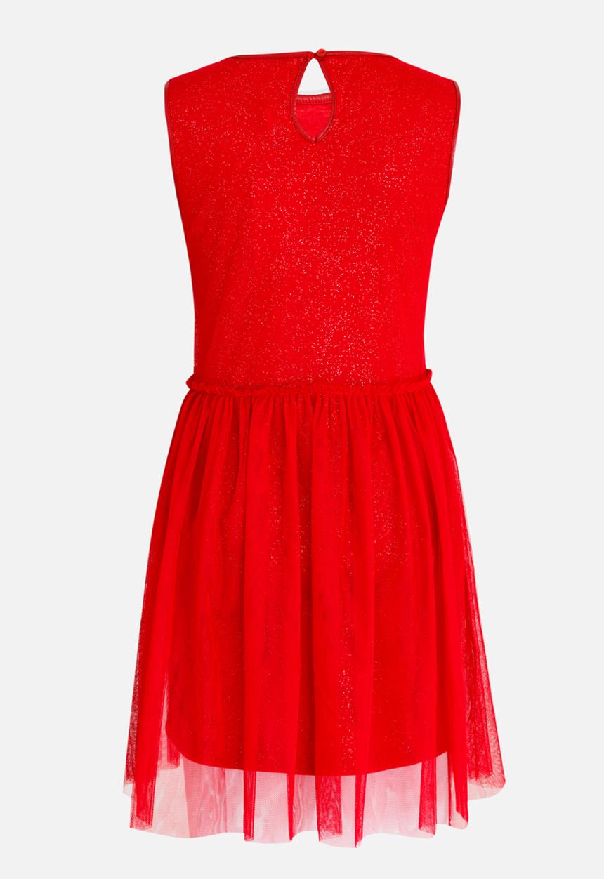 MINOTI - Glitter Print Tutu Dress Maroon