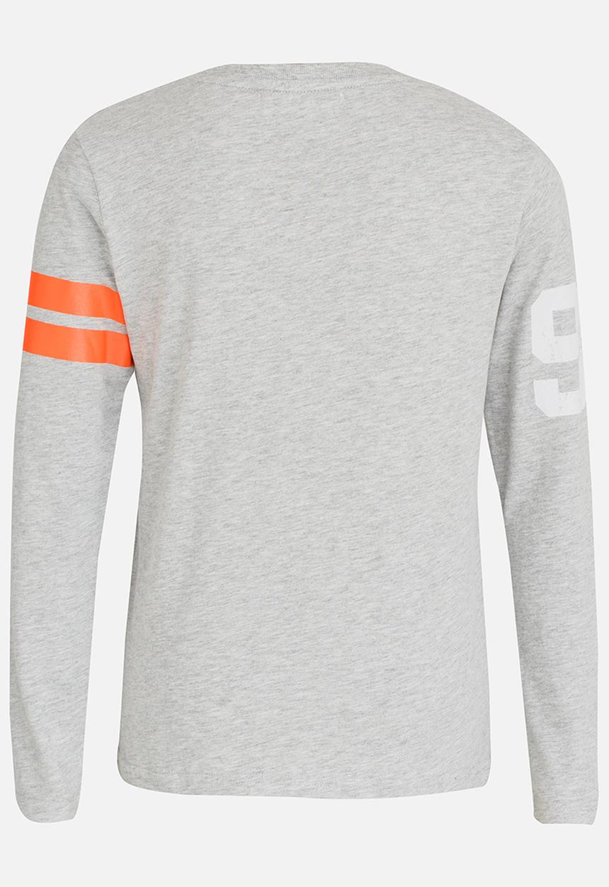 MINOTI - Distressed Printed Marl Tee Grey Melange