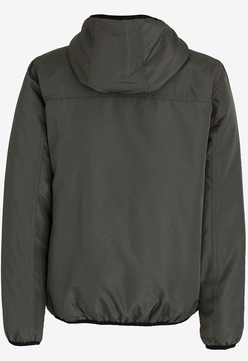 Brave Soul - Boys Hooded Windrunner Khaki Green