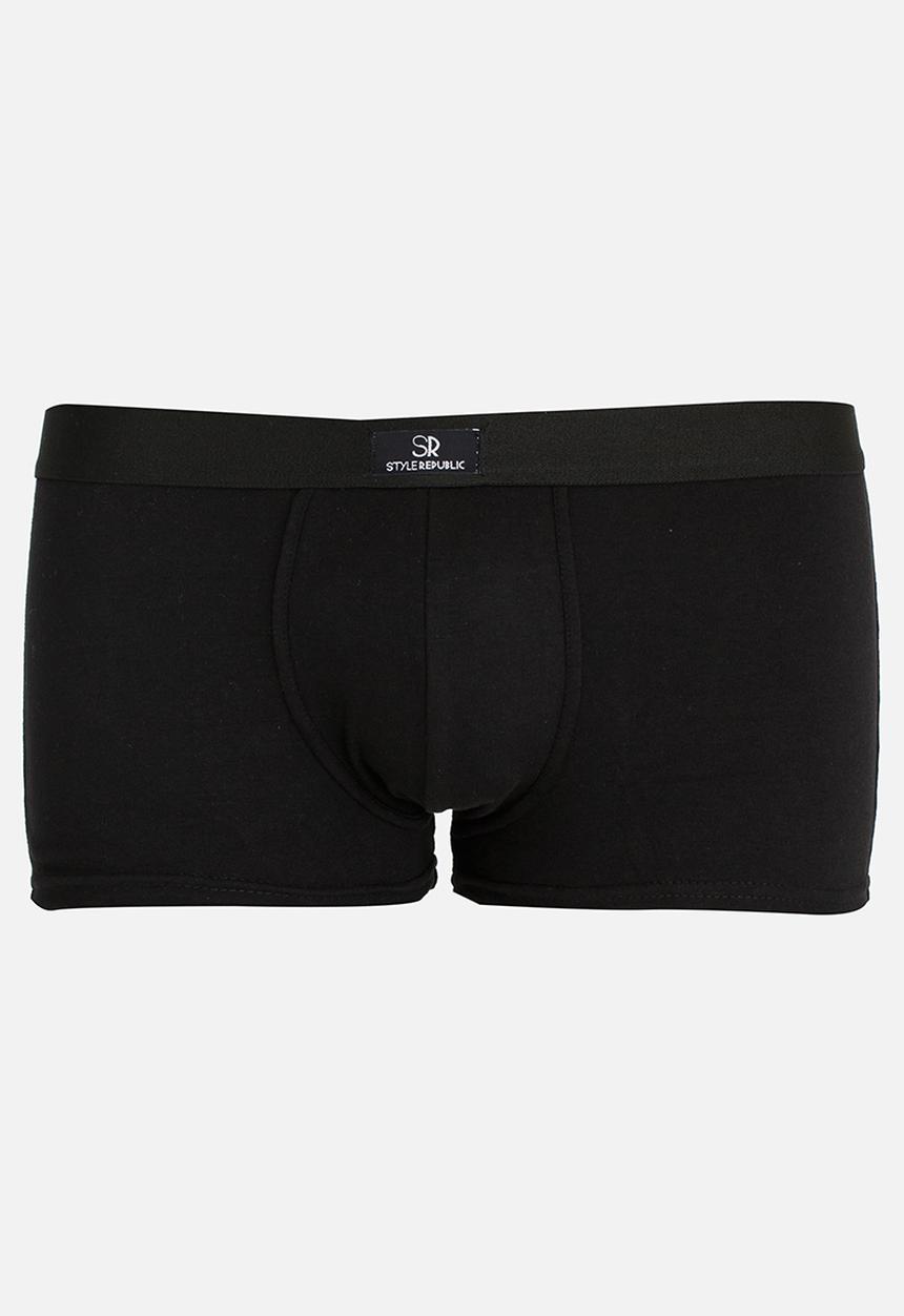 STYLE REPUBLIC - 5 Pack Plain Brief Black