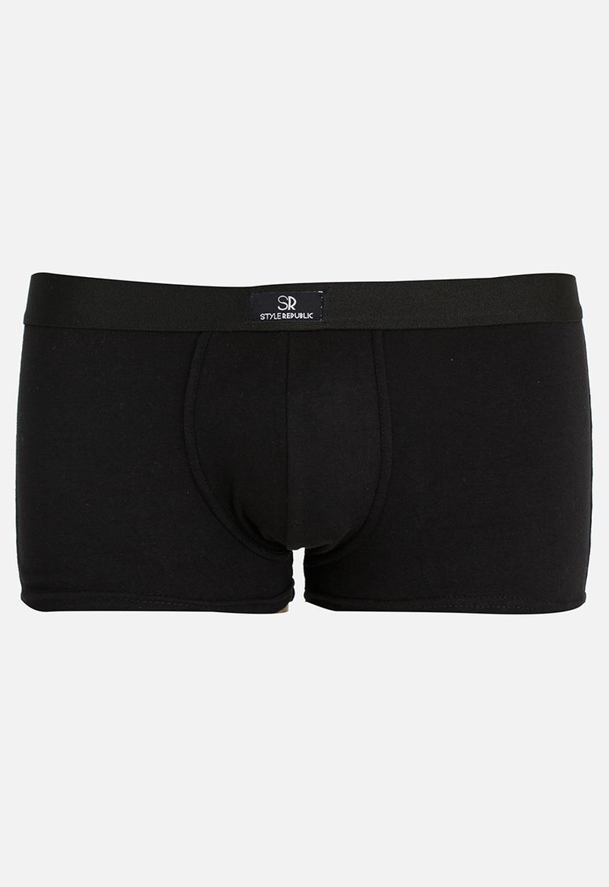 STYLE REPUBLIC - 3 Pack Plain Brief Black