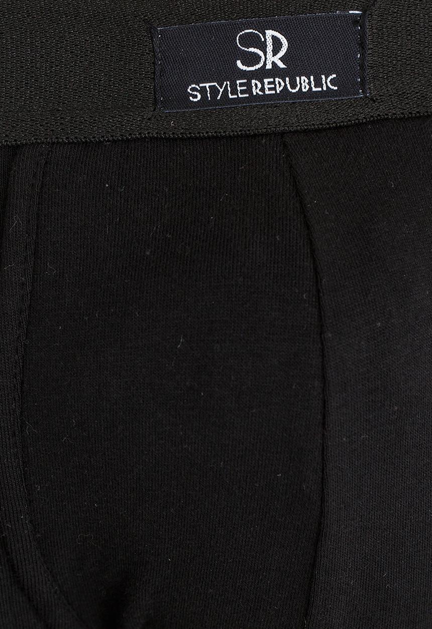 STYLE REPUBLIC - 5 Pack Plain Brief Black
