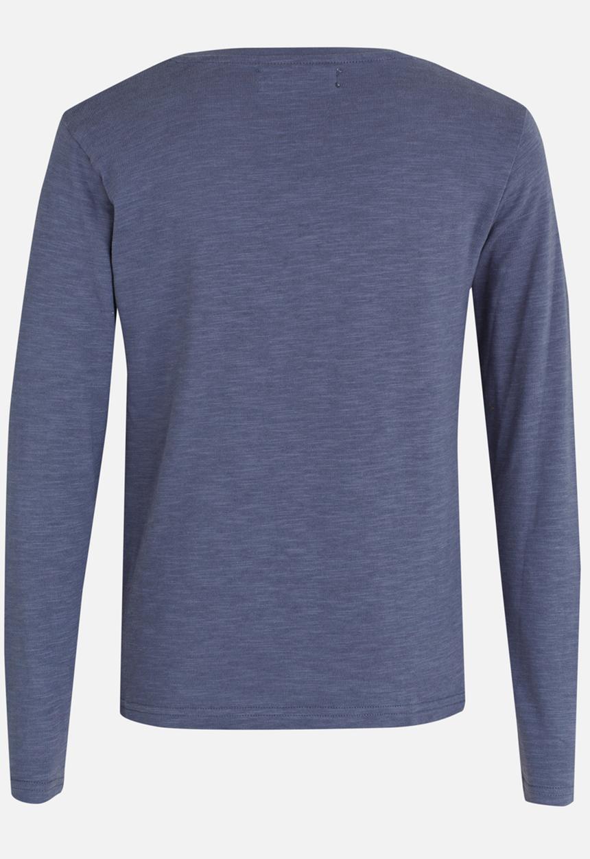 MINOTI - Printed Slub Marl Tee Blue