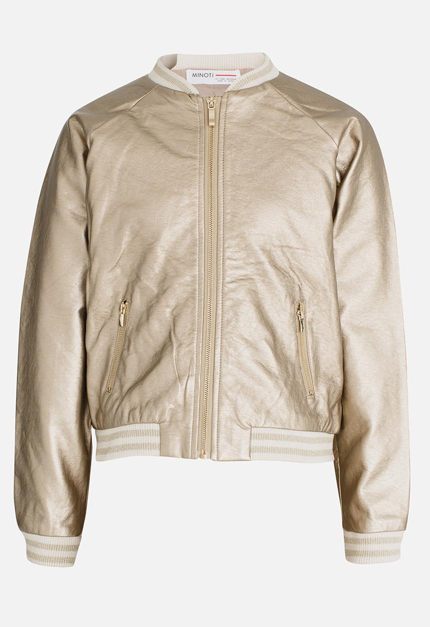 MINOTI - Foil Bomber Jacket Gold