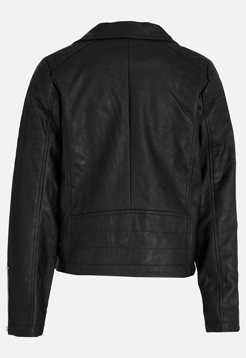 MINOTI - Biker Jacket with Metal Zip Detail Black