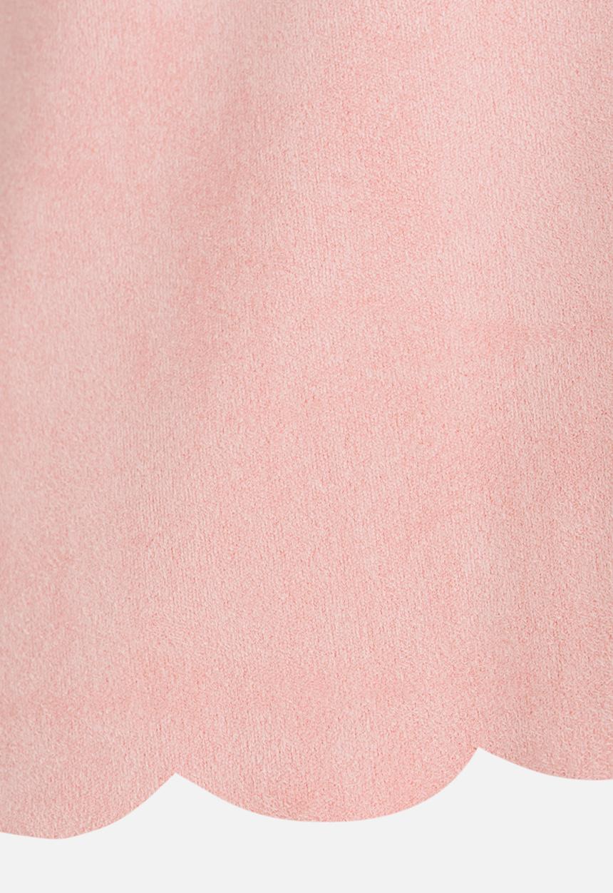 MINOTI - Faux Suede Panel Top Mid Pink