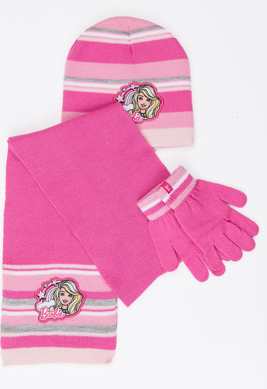 Character Fashion - Barbie 3 Piece Winter Sets Multi-colour