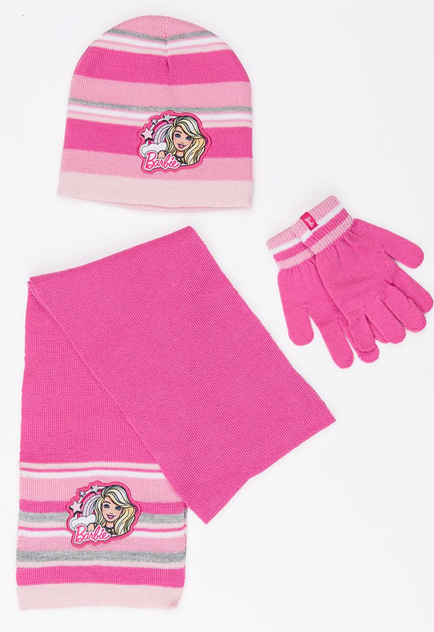 Character Fashion - Barbie 3 Piece Winter Sets Multi-colour
