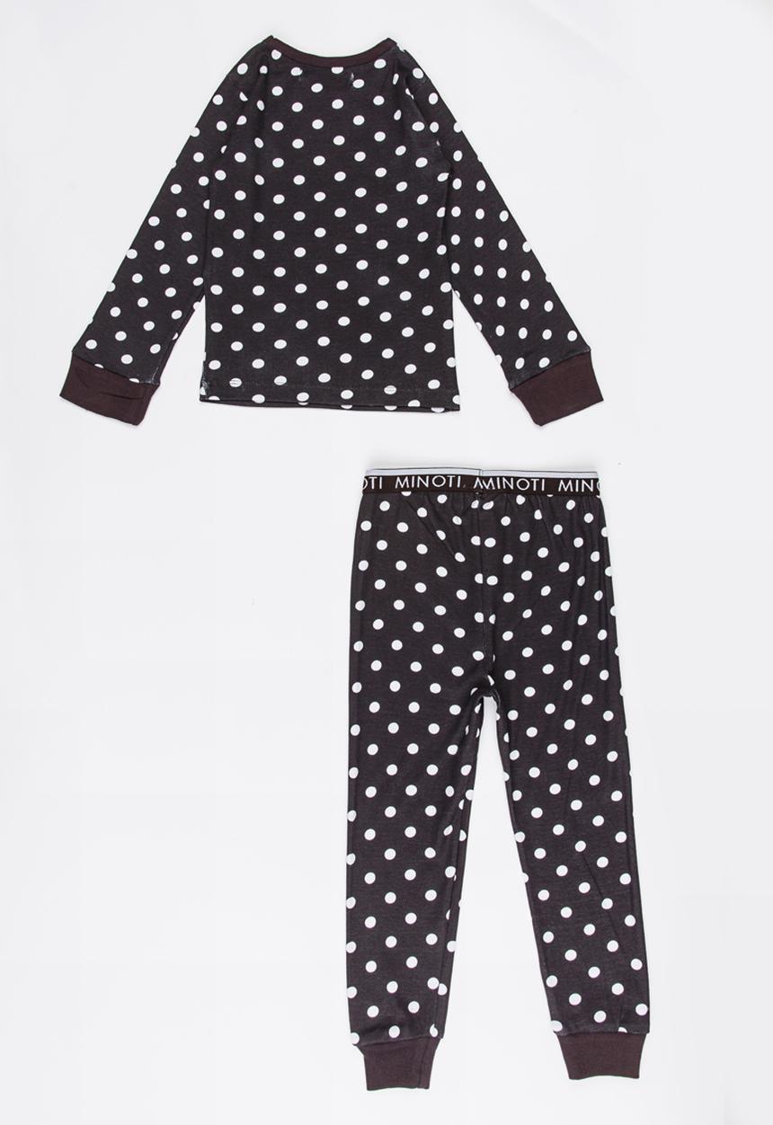 MINOTI - Polka Dot Printed Pajama Set Black