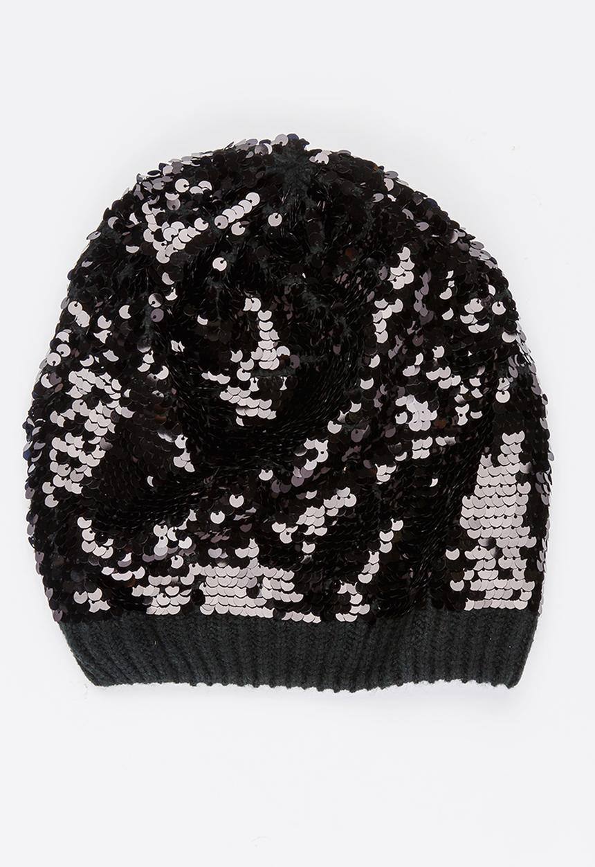 Pop Candy - Sequin Beret Black