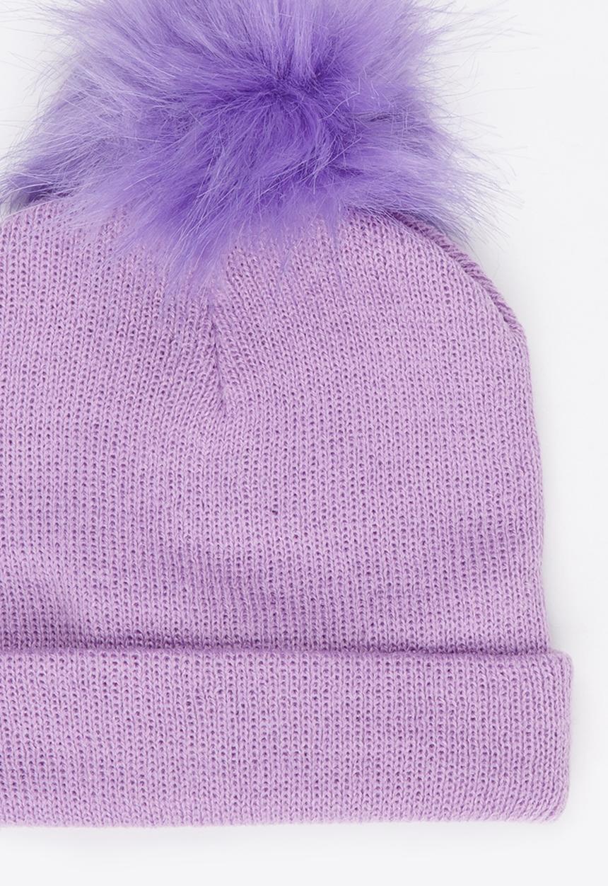Pop Candy - Pom-Pom Beanie Pale Purple