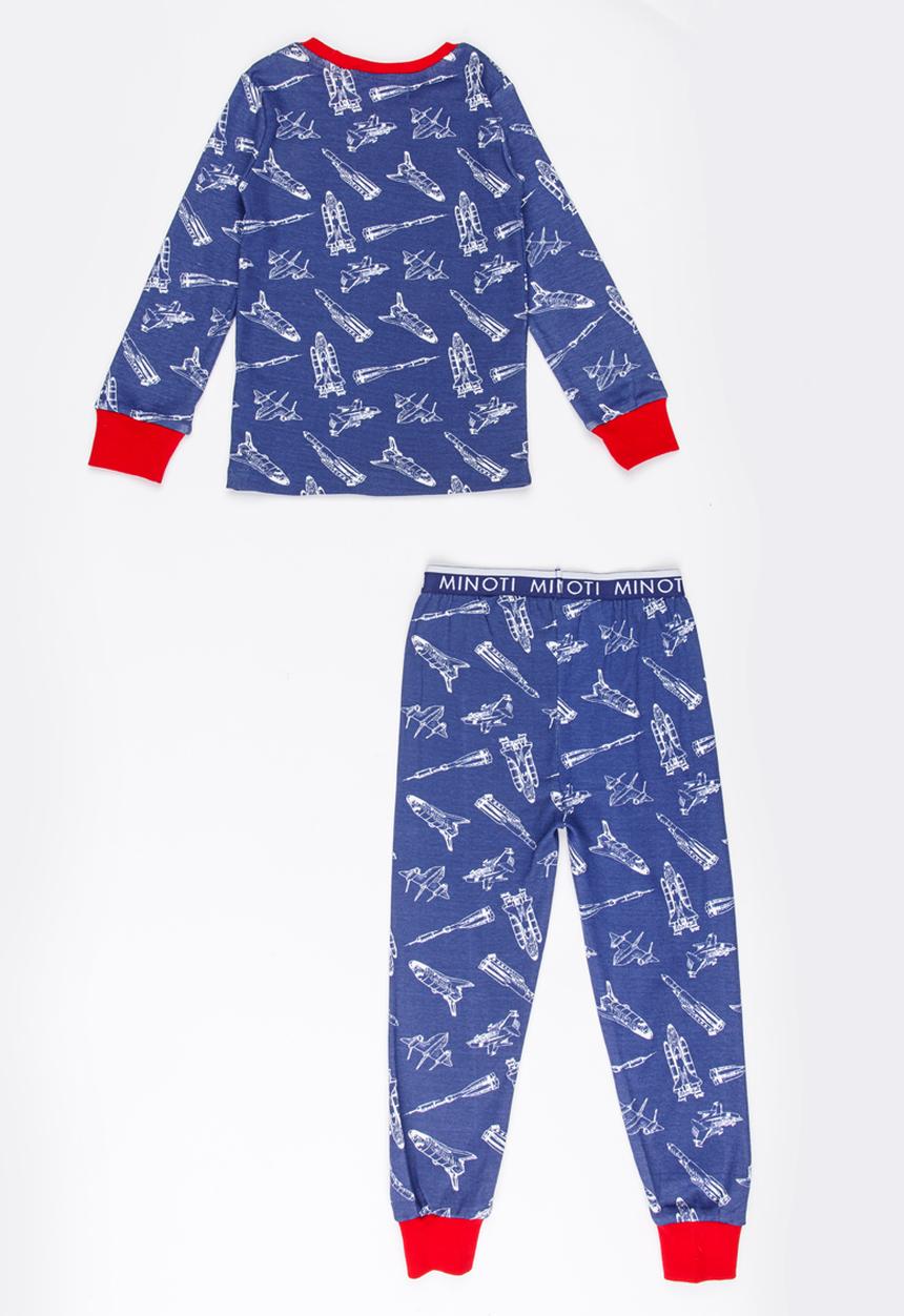 MINOTI - Rocket Printed Pajama Set Navy
