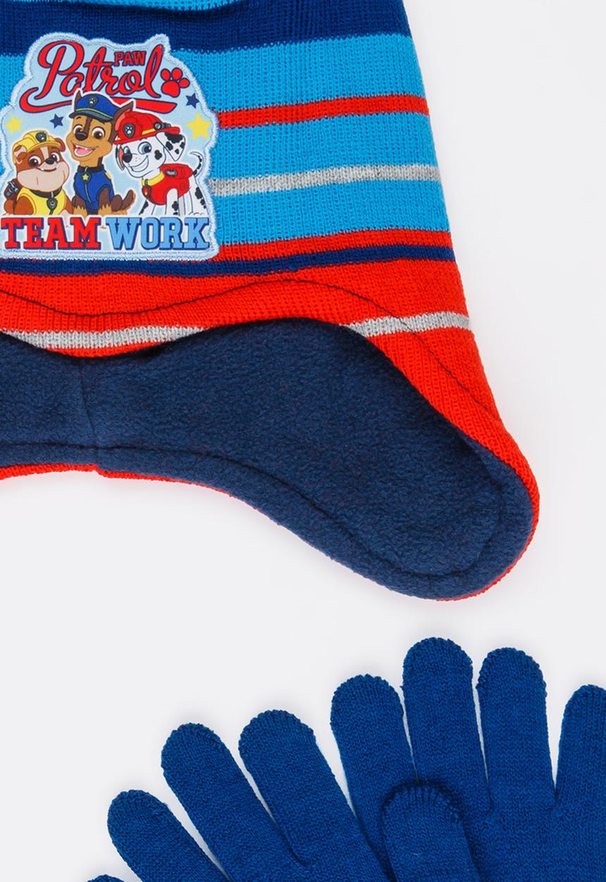 Character Fashion - Paw Patrol Trapper Beanie and Gloves Set Multi-colour