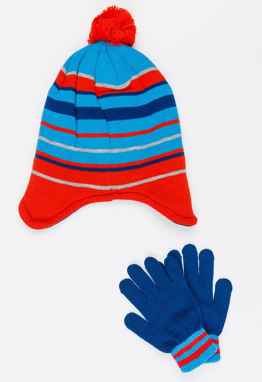 Character Fashion - Paw Patrol Trapper Beanie and Gloves Set Multi-colour