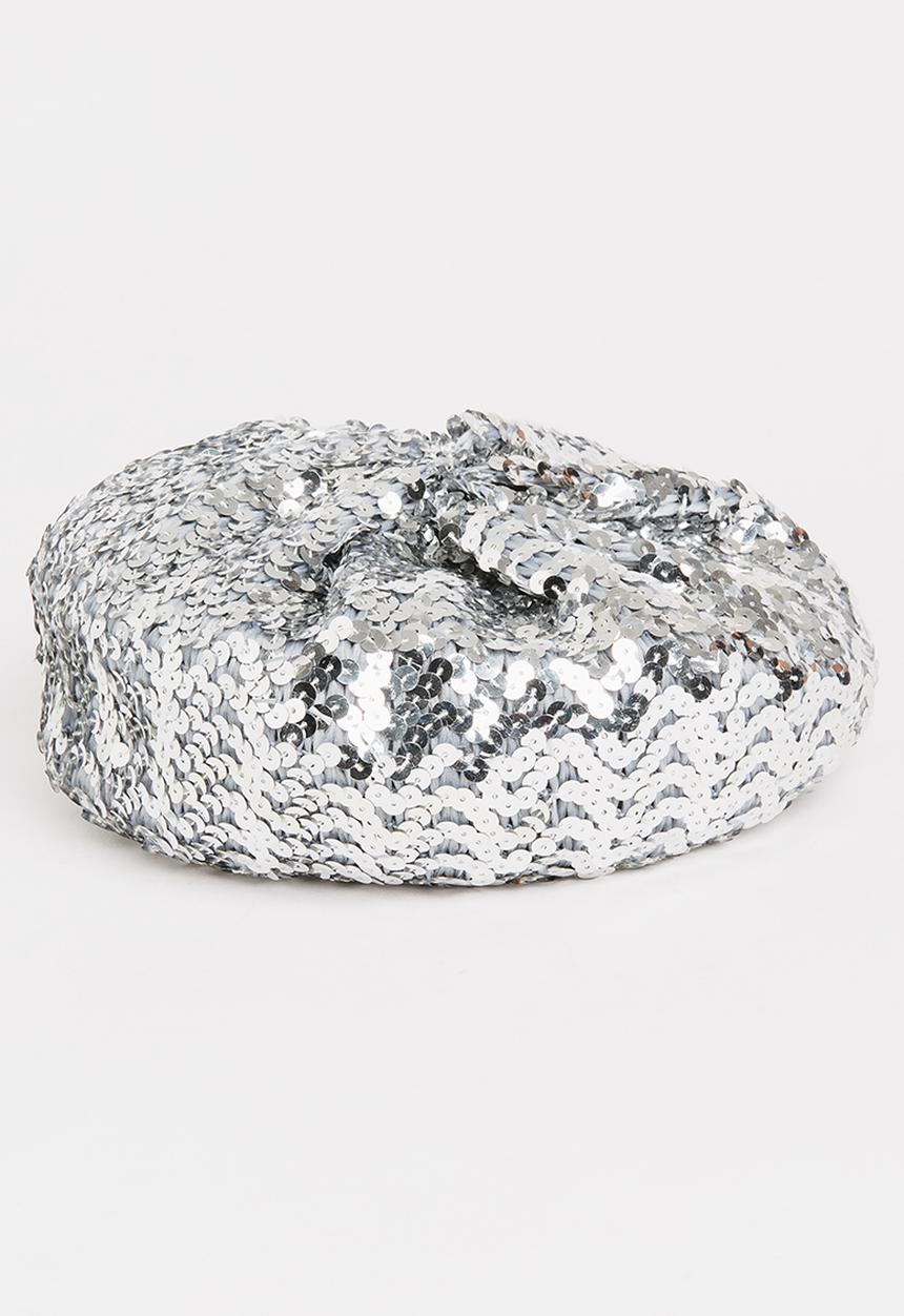 Pop Candy - Glitter Beret Silver