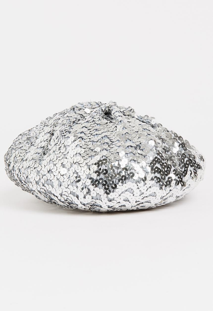 Pop Candy - Glitter Beret Silver