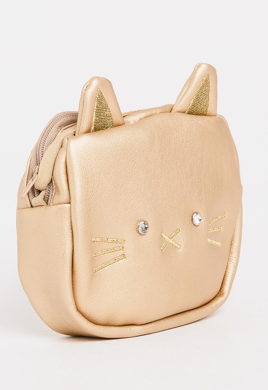 Pop Candy - Sling Bag with Cat Ear Detail Gold