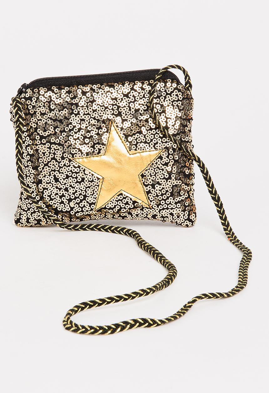 Pop Candy - Sling Bag with Star Detail Black